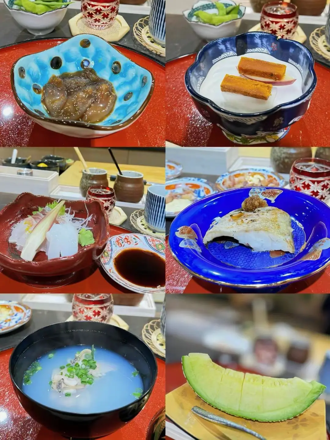 Assortment of sashimi