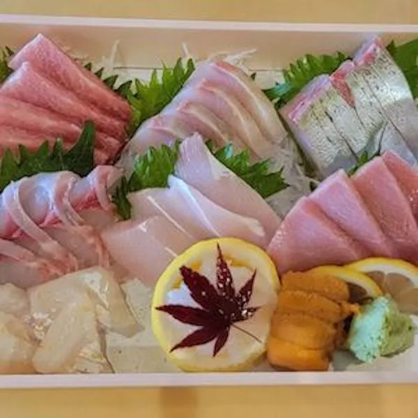 Assortment of sashimi